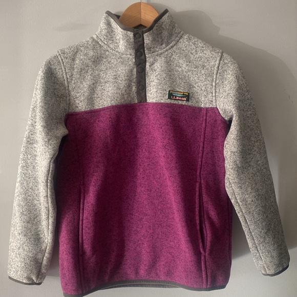 L.L. Bean Sweater Fleece Pullover Jacket - Picture 2 of 7